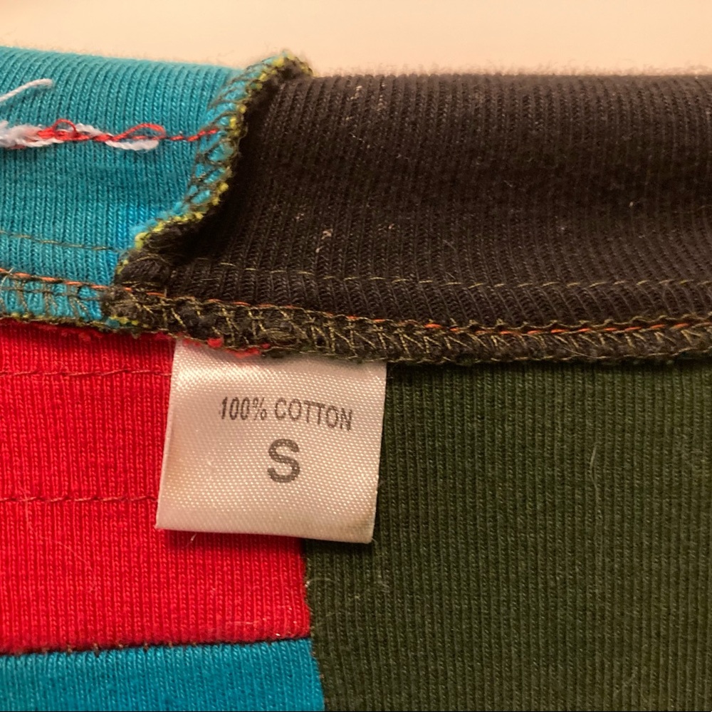 Patchwork Multicolor Zip Up Hoodie From South Ame… - image 7